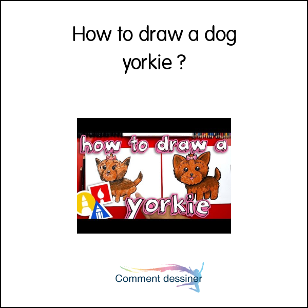 How to draw a dog yorkie